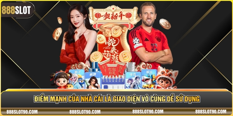 Điểm mạnh của nhà cái là giao diện vô cùng dễ sử dụng